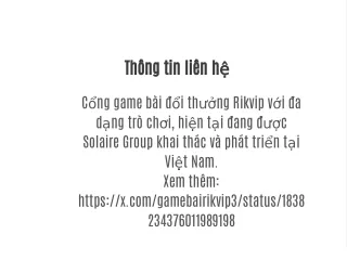 Thông tin liên hệ