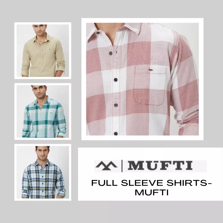 full sleeve shirts mufti