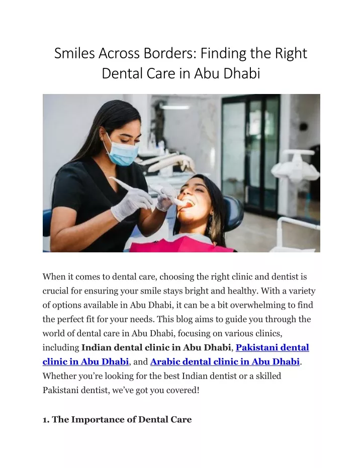 smiles across borders finding the right dental