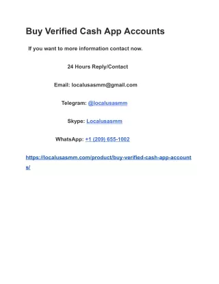 Buy Verified Cash App Accounts
