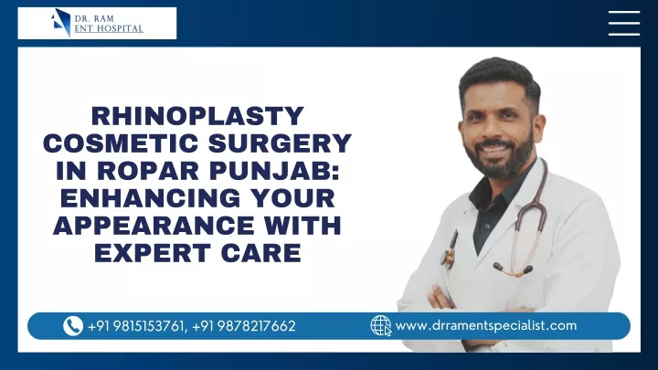 rhinoplasty cosmetic surgery in ropar punjab