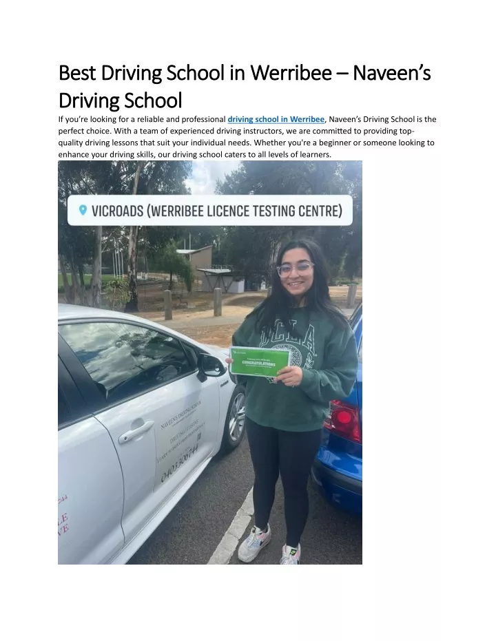 best best driving school in werribee driving