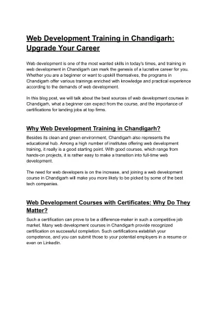 Web Dev Blog