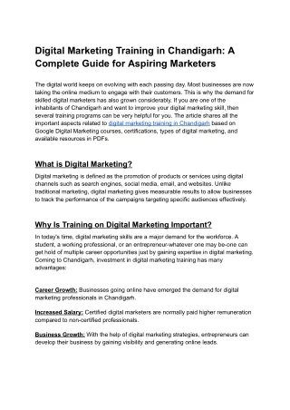 Digital Marketing