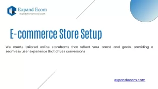 e commerce store setup