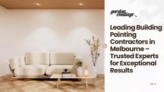 Leading Building Painting Contractors in Melbourne – Trusted Experts for Exceptional Results