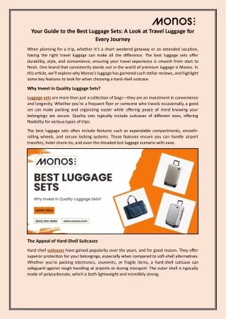 Luggage Sets