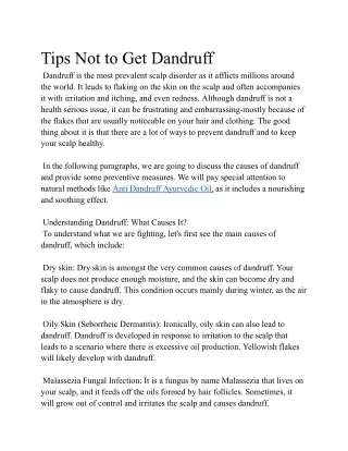 tips not to get dandruff dandruff is the most