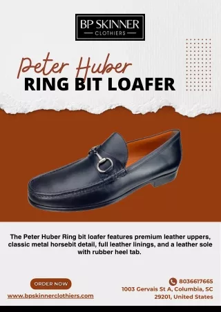 Peter Huber Ring Bit Loafer – BP Skinner Clothiers
