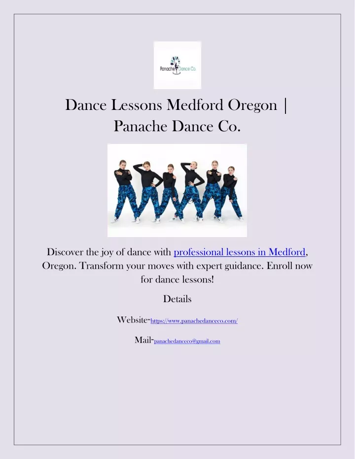 dance lessons medford oregon panache dance co