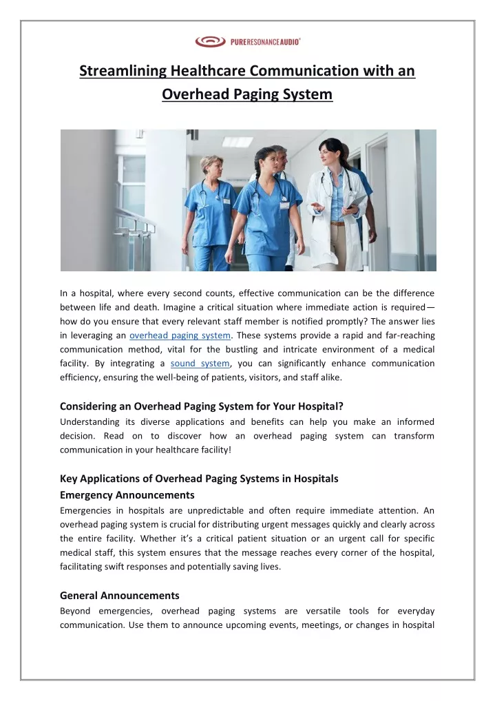 streamlining healthcare communication with