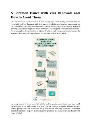 5 common issues with visa renewals