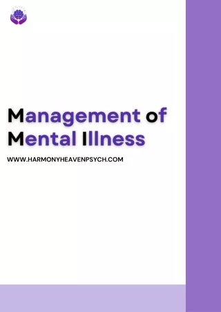Get Effective Strategies for the Management of Mental Illness With harmony heaven psych