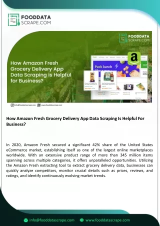 how amazon fresh grocery delivery app data