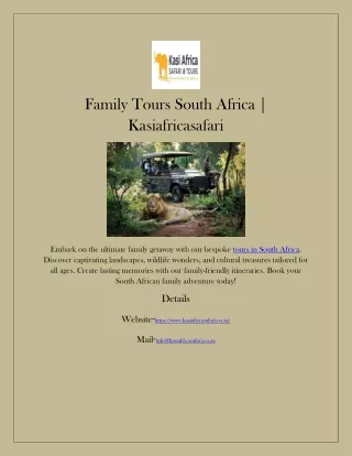 Family Tours South Africa