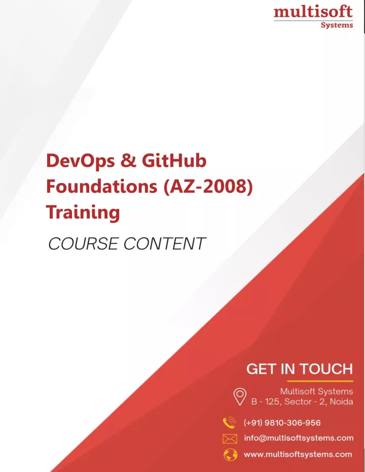 devops github foundations az 2008 training