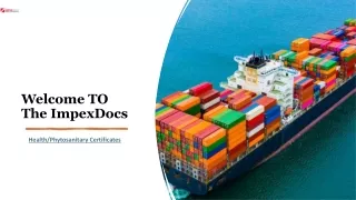 How Can Health Certificates Streamline Your Export Process? ppt