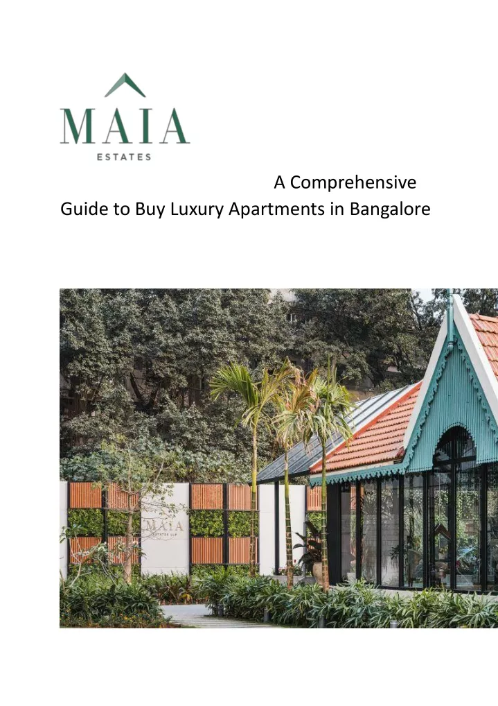 a comprehensive guide to buy luxury apartments