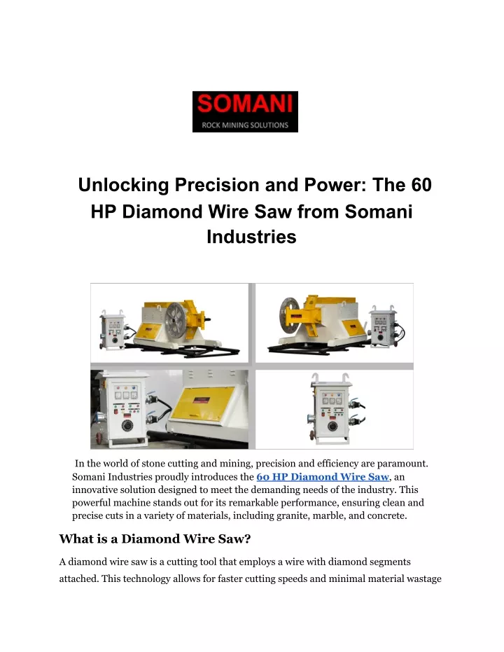 unlocking precision and power the 60 hp diamond