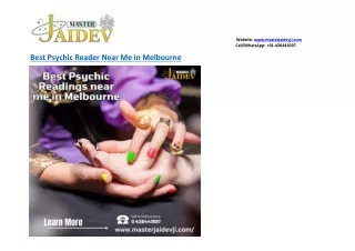 Best Psychic Readings near me in Melbourne