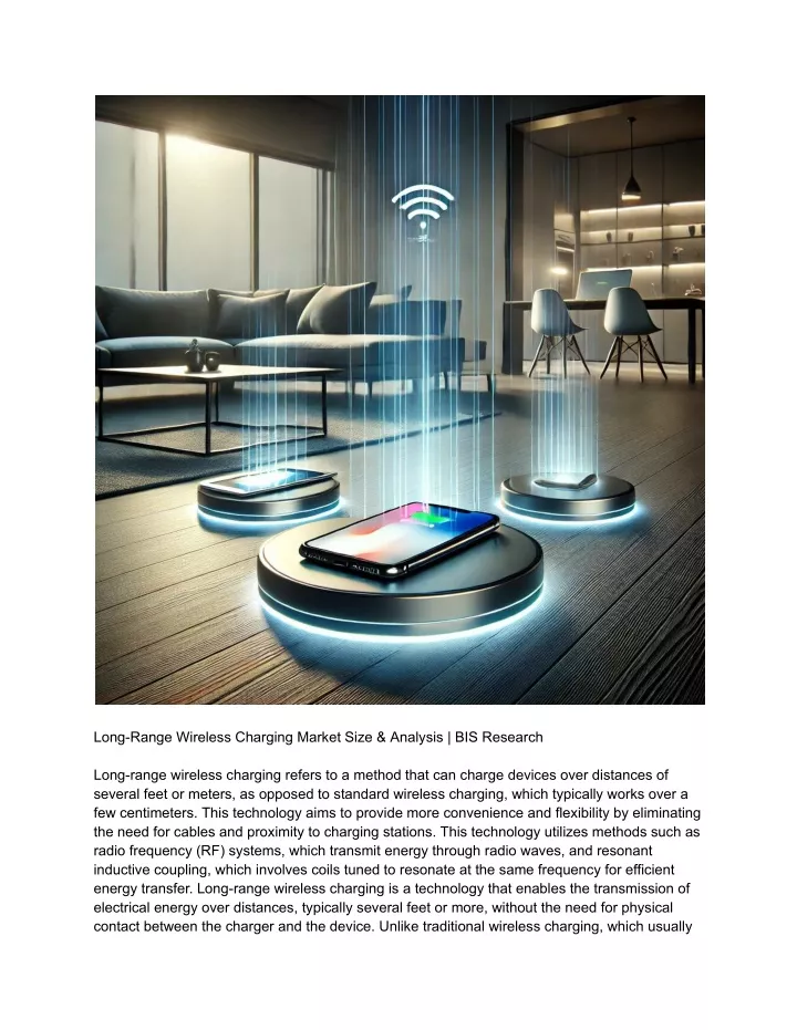 long range wireless charging market size analysis