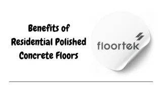 Residential Polished Concrete Floors