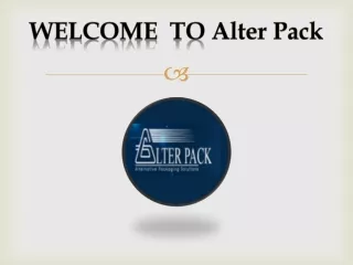 welcome to alter pack