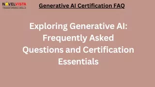 generative ai certification faq