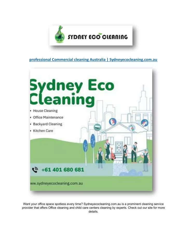 professional commercial cleaning australia