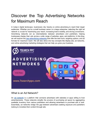 Top Advertising Networks