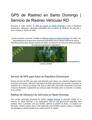 Localización de Autos por GPS