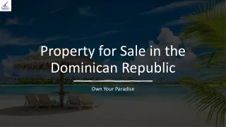 Property for Sale in the Dominican Republic_
