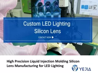 High Precision Liquid Injection Molding Silicon Lens Manufacturing for LED Lighting
