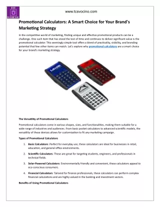 Promotional Calculators - A Smart Choice for Your Brand's Marketing Strategy (1)