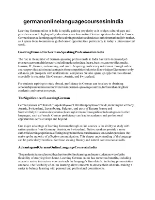 germanonlinelanguagecoursesinindia