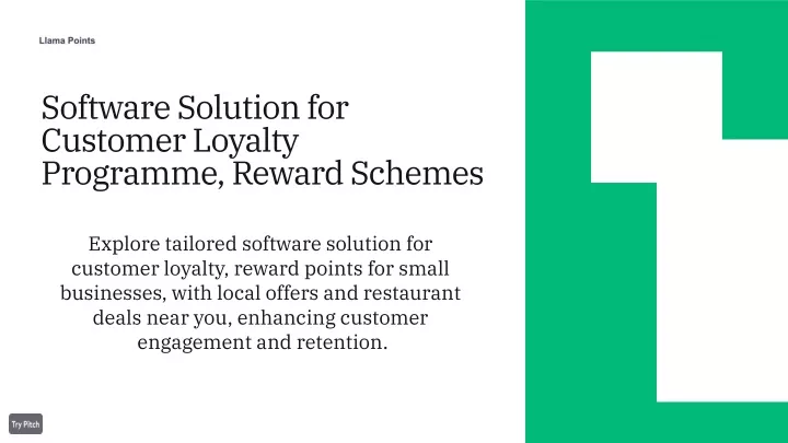 software solution for customer loyalty programme