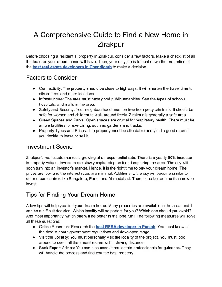 a comprehensive guide to find a new home