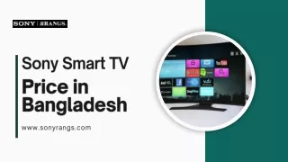 Sony Smart TV Price in Bangladesh