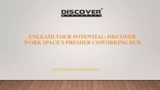 Unleash Your Potential Discover Work Space's Premier Coworking Hub