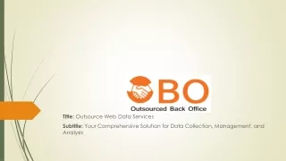 Outsource Web data services