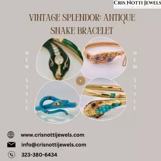 Vintage Splendor Antique Snake Bracelet