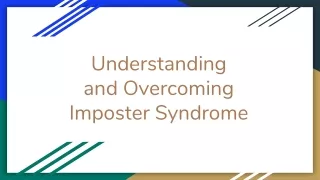 Understanding and Overcoming Imposter Syndrome