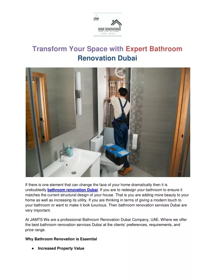 transform your space with expert bathroom