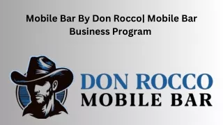 Don Rocco Mobile Bar