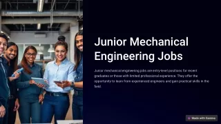 junior mechanical engineering jobs