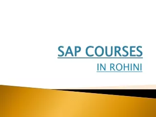 sap courses