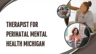 Therapist For Perinatal Mental Health Michigan