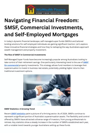 SMSF for Commercial Property: Your Investment Guide