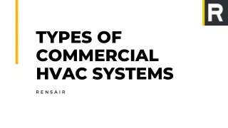 Types of Commercial HVAC Systems
