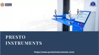 Heat Sealer Tester – Presto Instruments